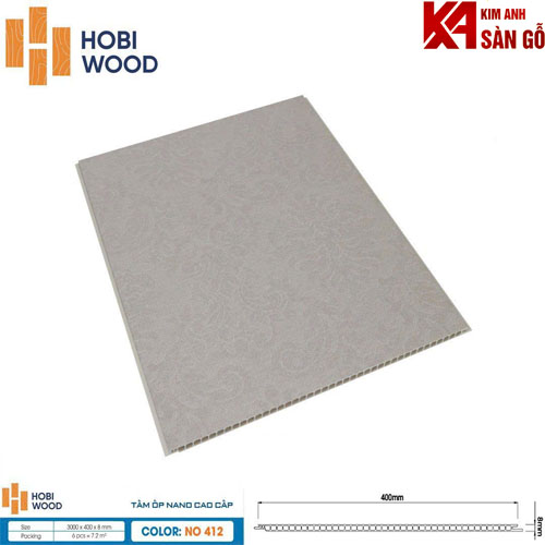 Tấm Ốp Tường Nano Hobi wood NO 412